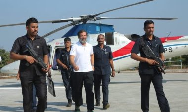 हेलीपैड की जगह प्राइवेट होटल पहुंचे राहुल गांधी