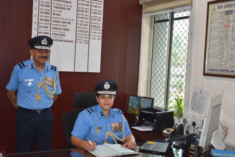 Air Commodore Anjali Gautam Assumes Command of Medical Training Centre, Air Force Bengaluru