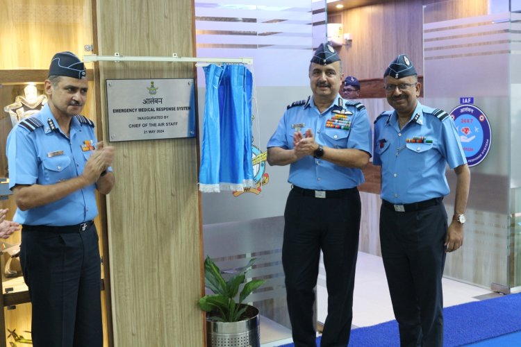 Chief of the Air Staff Inaugurates IAF's First-Ever Emergency Medical Response System at CHAF Bengaluru