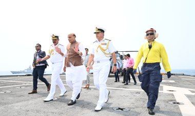 Raksha Mantri Rajnath Singh Reviews Indian Navy’s Operational Readiness in Maiden Visit to Vizag