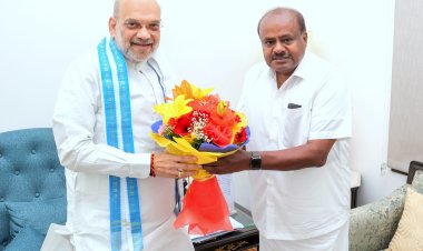 Union Ministers Amit Shah and H.D. Kumaraswamy Hold Strategic Meeting in New Delhi