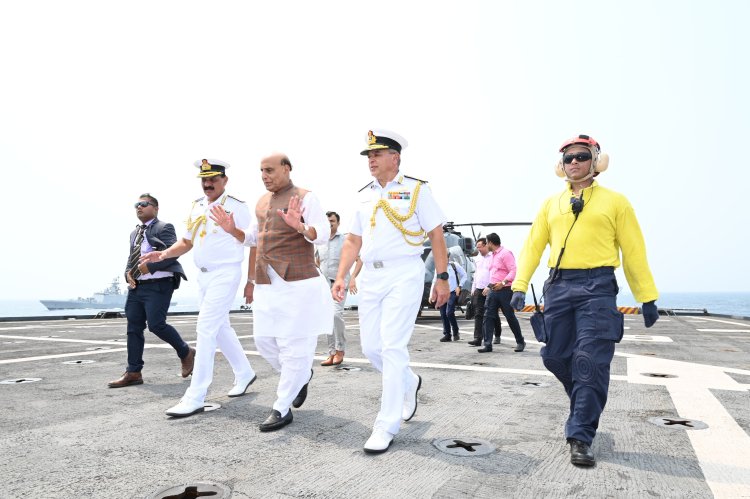 Raksha Mantri Rajnath Singh Reviews Indian Navy’s Operational Readiness in Maiden Visit to Vizag