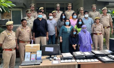 Noida Police Bust International Job Fraud Ring; Nine Arrested, Assets Seized