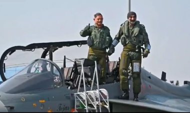 Aero India 2025: IAF & Army Chiefs Make History, Soar in Indigenous Tejas Fighter Jet!