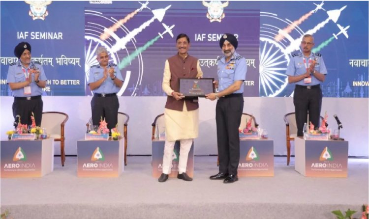 Raksha Rajya Mantri Highlights Indigenous Innovation at IAF Seminar During Aero India 2025