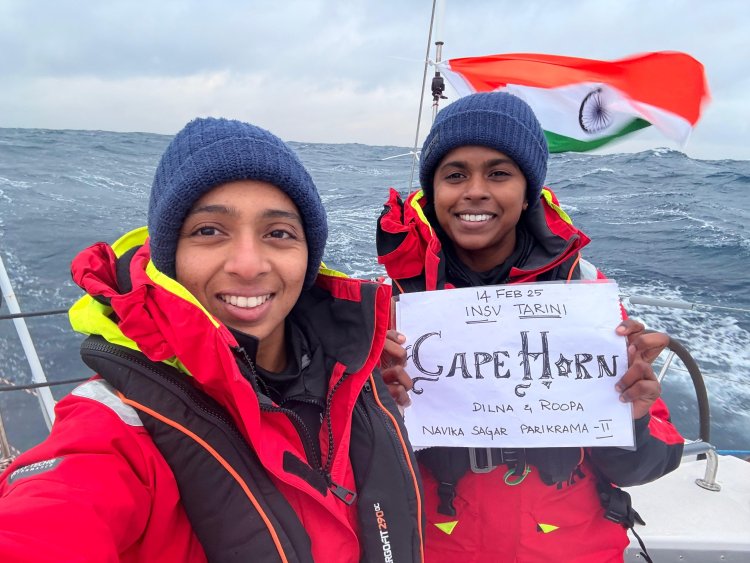 HISTORIC FEAT: Indian Navy’s Lt Cdr Dilna K & Lt Cdr Roopa A Brave Drake Passage to Conquer Cape Horn