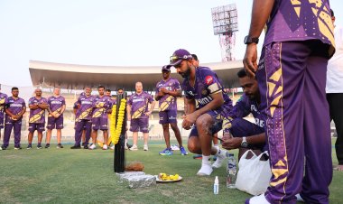 KKR Begins IPL 2025 Preparations with Eden Gardens Pooja Ceremony