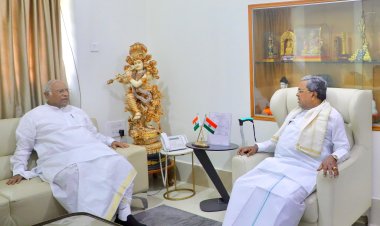 Congress Chief Kharge Meets Karnataka CM Siddaramaiah, Inquires About His Health