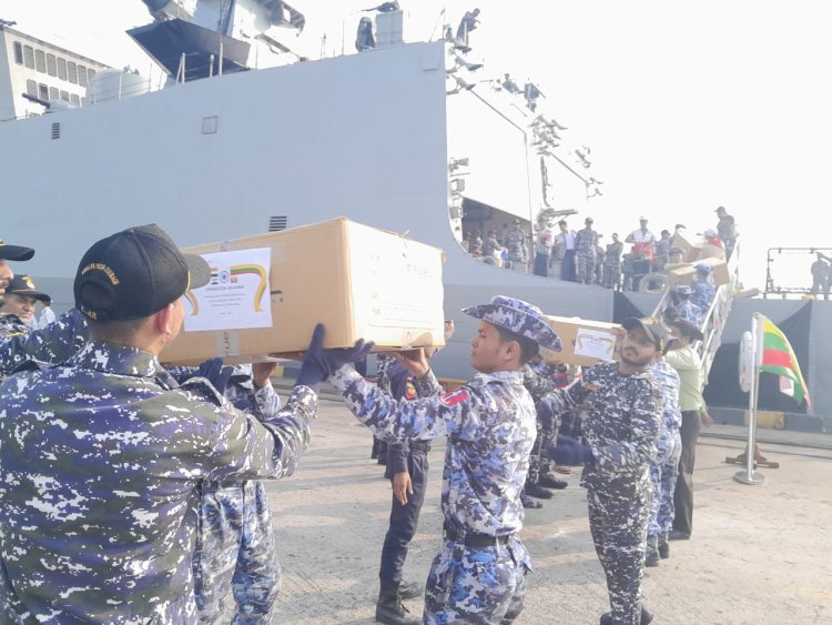 Operation Brahma: Indian Navy Delivers Lifeline to Myanmar