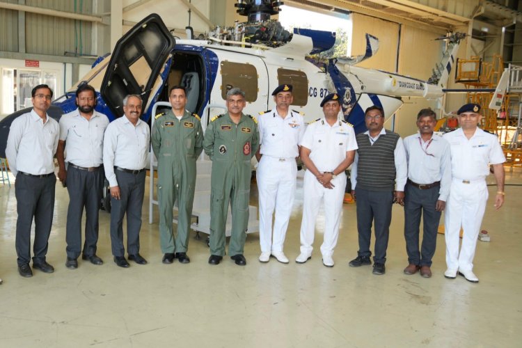 Indian Coast Guard Aviation Chief Visits HAL Bengaluru to Assess Projects, Strengthen Future Inductions